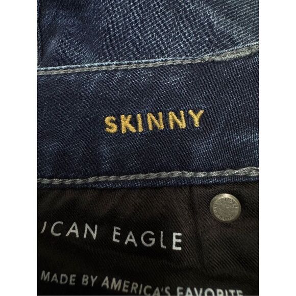 American Eagle Next Level Flex Men’s Skinny Dark Wash Jeans Size 30x32 - Picture 5 of 6